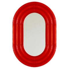 Espejo de cerámica contemporáneo "Elo" de Pani Jurek, 60-90 Rojo