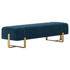 Modern Adeline Bench With Metallic Legs By Elbra Home