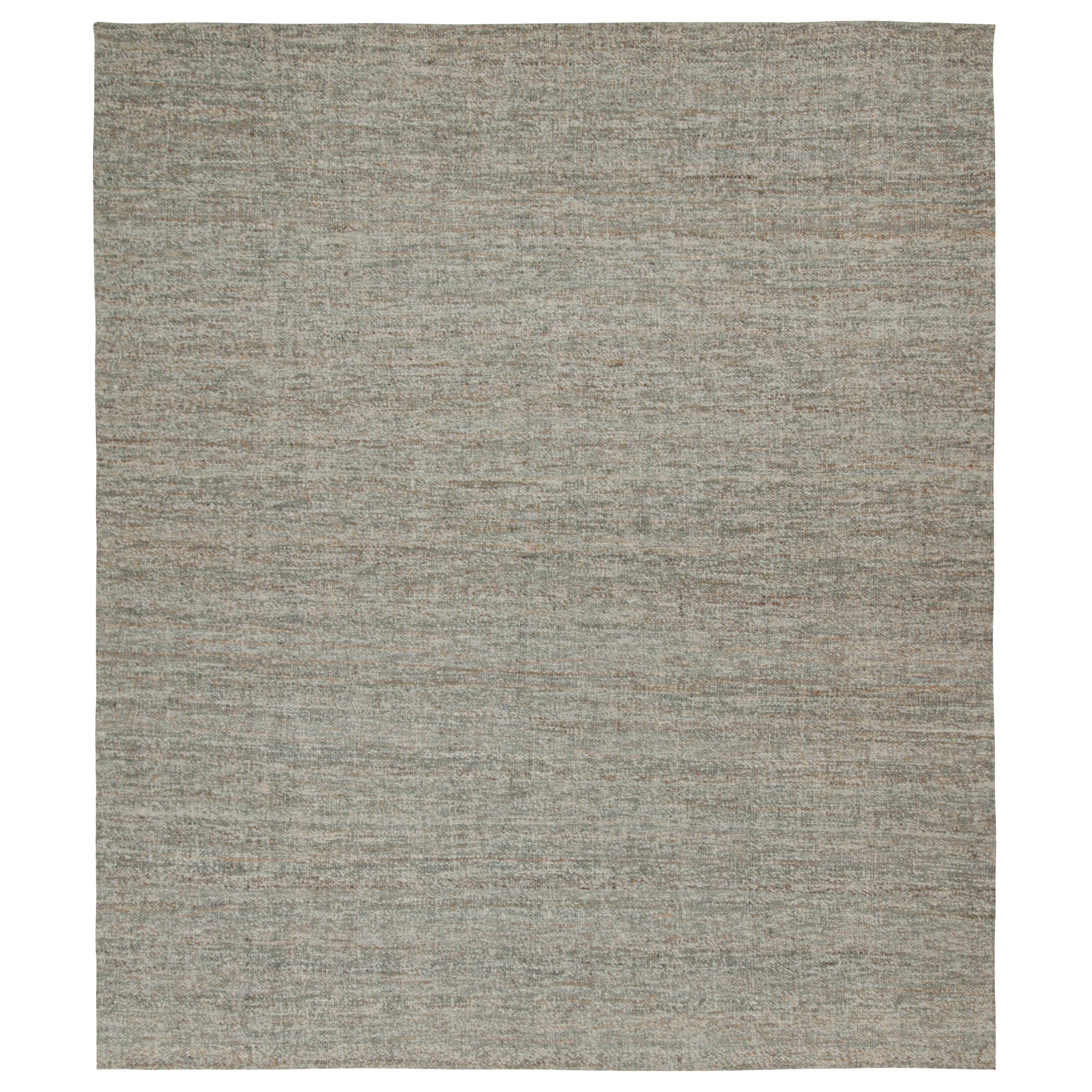 Rug & Kilim’s Modern Kilim Rug in Brown & White