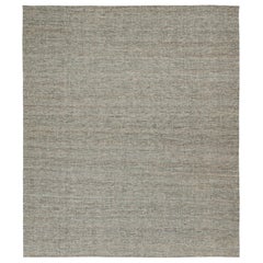 Rug & Kilim’s Modern Kilim Rug in Brown & White