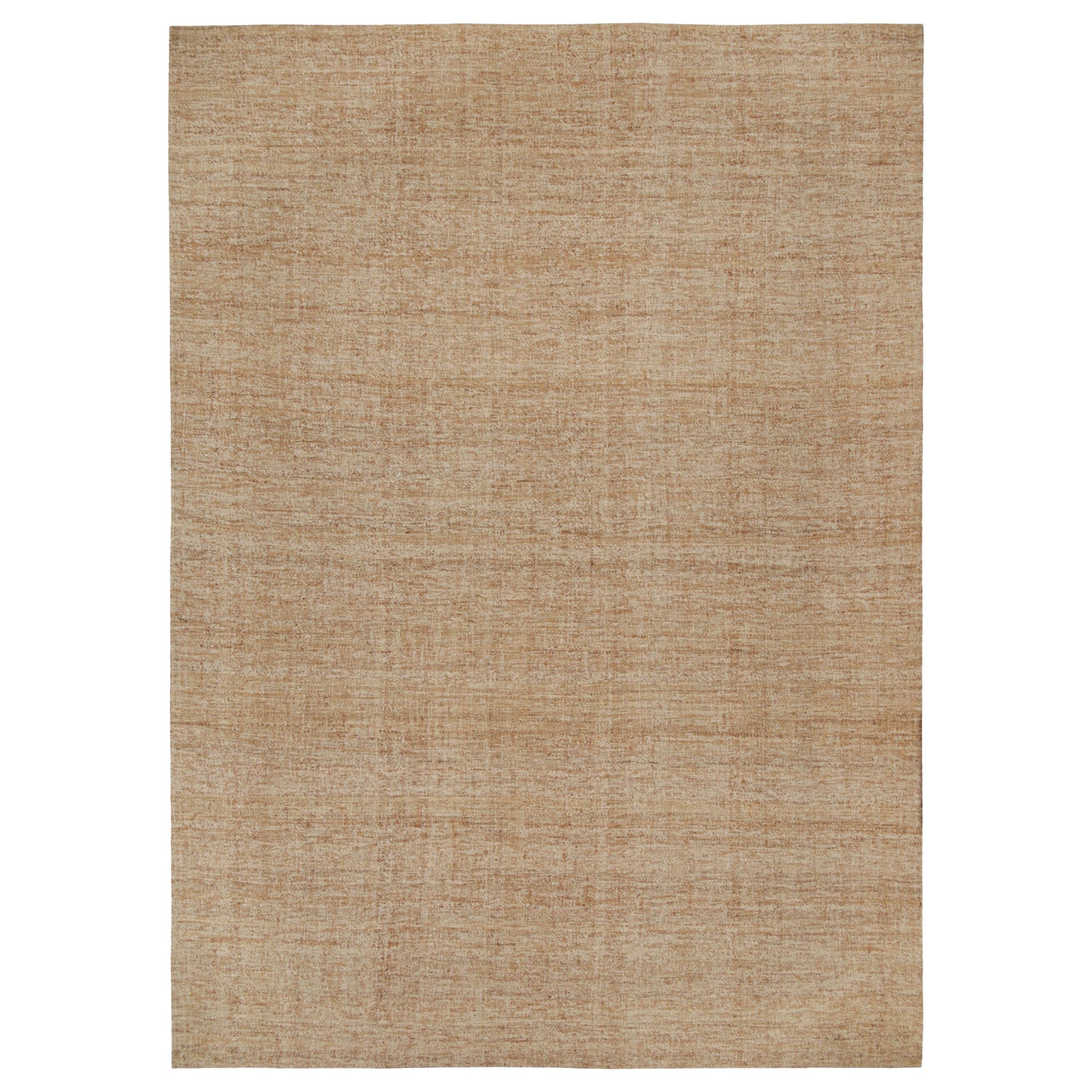 Rug & Kilim’s Contemporary Jute kilim in Beige-Brown