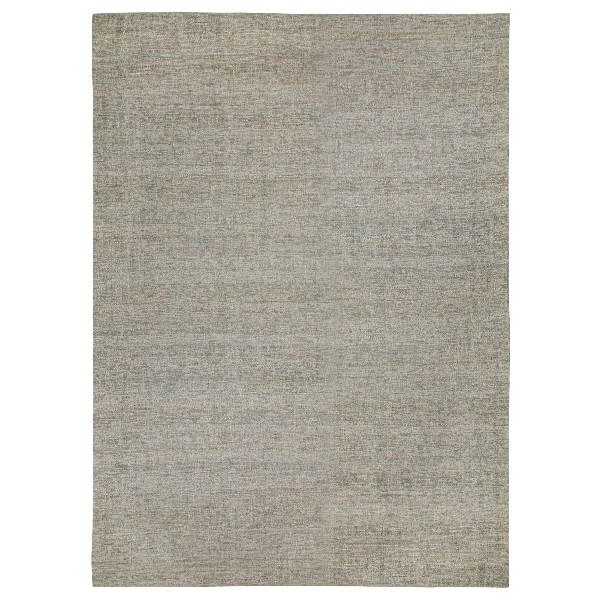 Rug & Kilim’s Contemporary Jute Kilim in Tones of Gray
