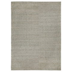 Rug & Kilim’s Contemporary Jute Kilim in Tones of Gray