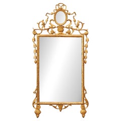19th Century Italian Neoclassical Style Giltwood Mirror