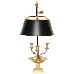 Antique Fine French Bronze Bouillotte Lamp