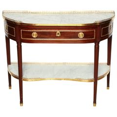 Louis XVI Mahogany Console Dessérte