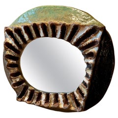 Les Argonautes Ceramic Mirror, France, 1960s