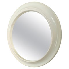 Round Plastic Wall Mirror Carrara & Matta Design Italy 70s Mid-Century Modern