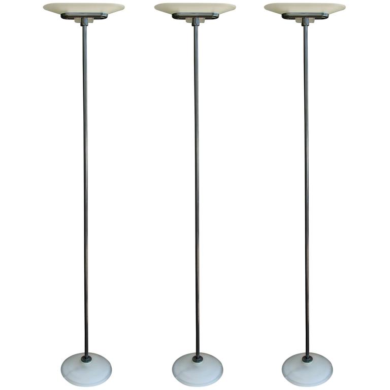 3 Tubular Steel and Glass "Jill" Floor Lamps by King and Miranda for  Arteluce at 1stDibs | arteluce jill floor lamp