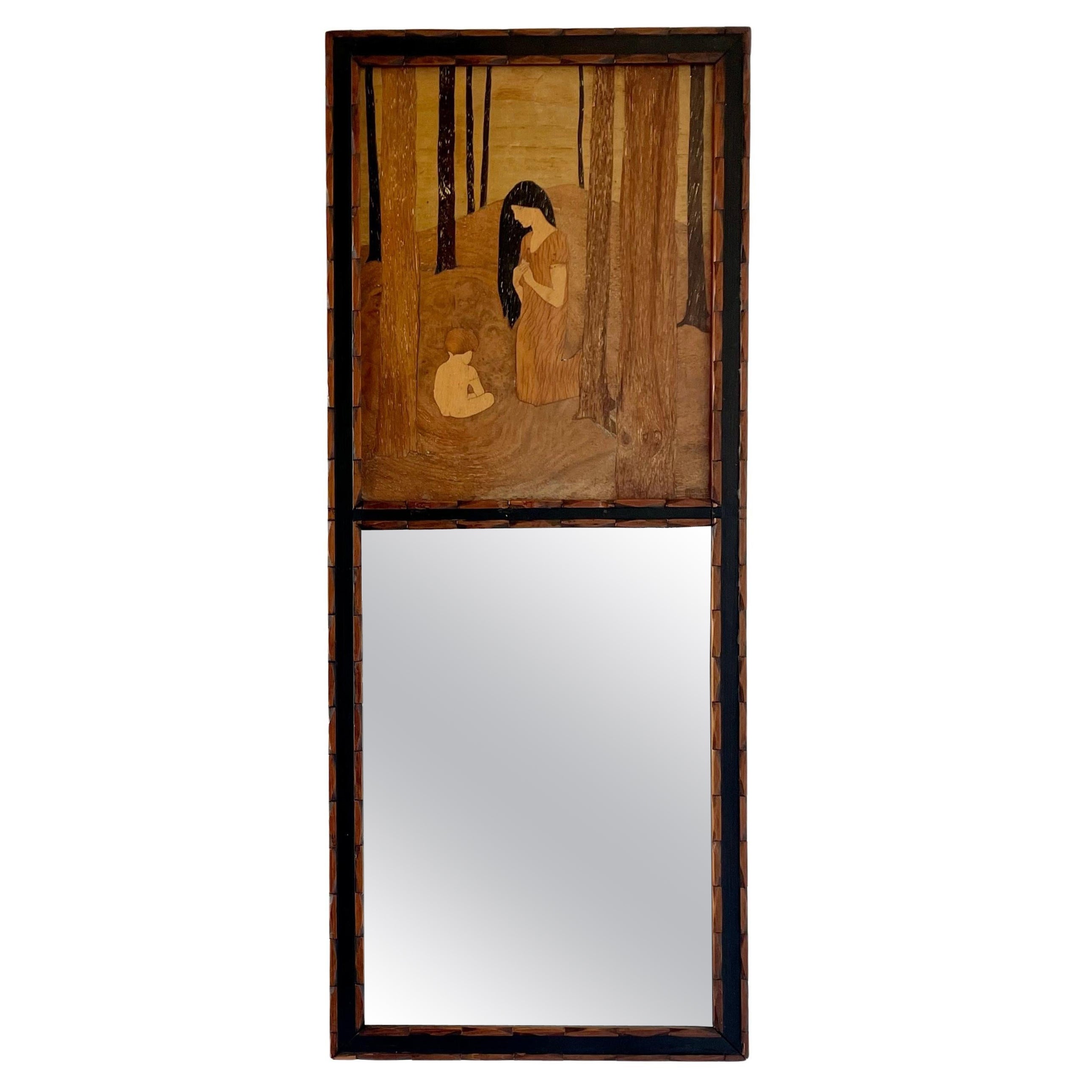 Rowley Gallery Framed Mirror 'Mother and Child' By W A Chase en venta