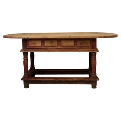 Antique Unusual Centre or Wall Table with Drawers from the Baroque Period