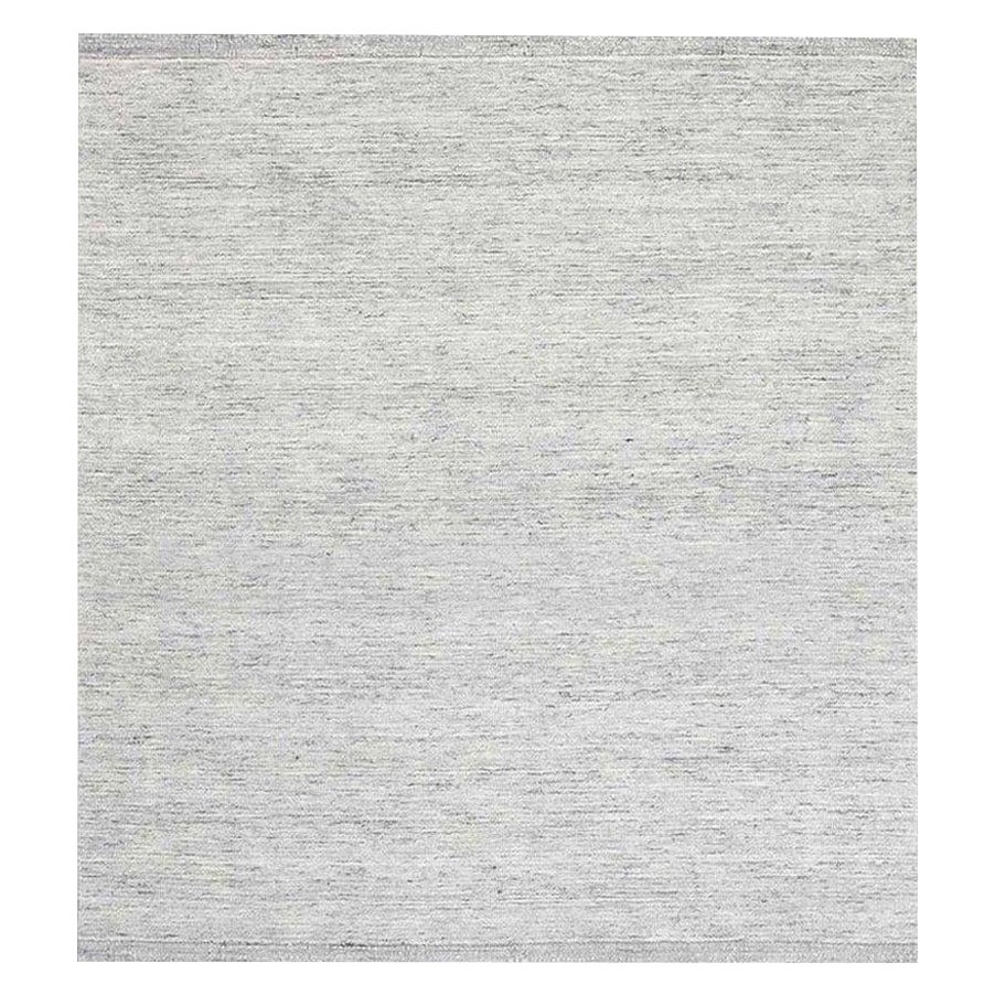 Contemporary Bauer Collection Grey Handmade Wool Rug by Doris Leslie Blau