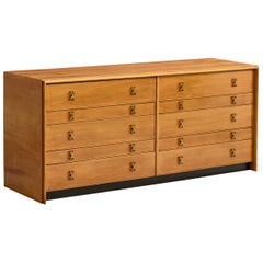 Paul Frankl, Dresser, Wood, Brass, USA, 1950s