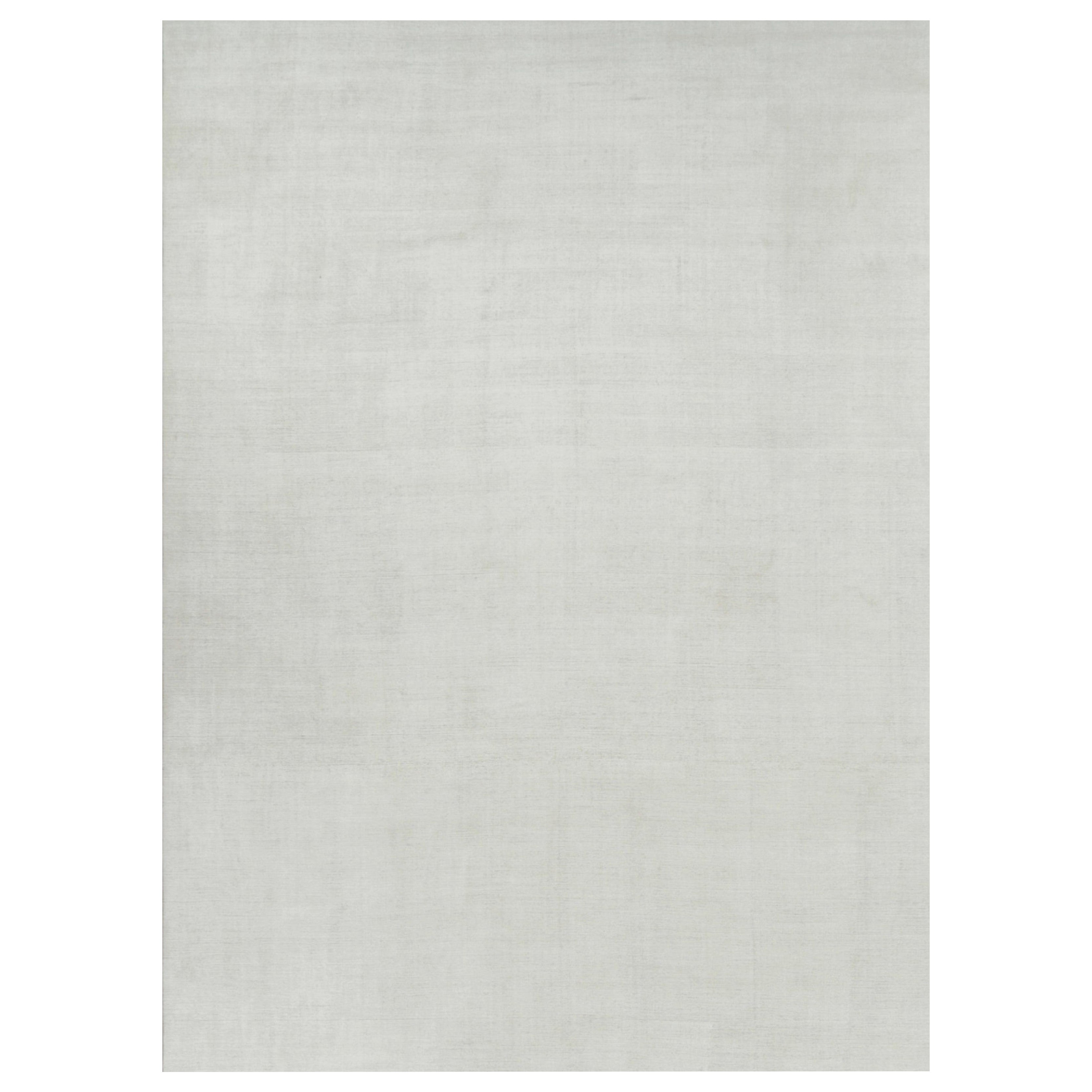 Rug & Kilim’s Oversized Textural Rug in White Tones and Striae