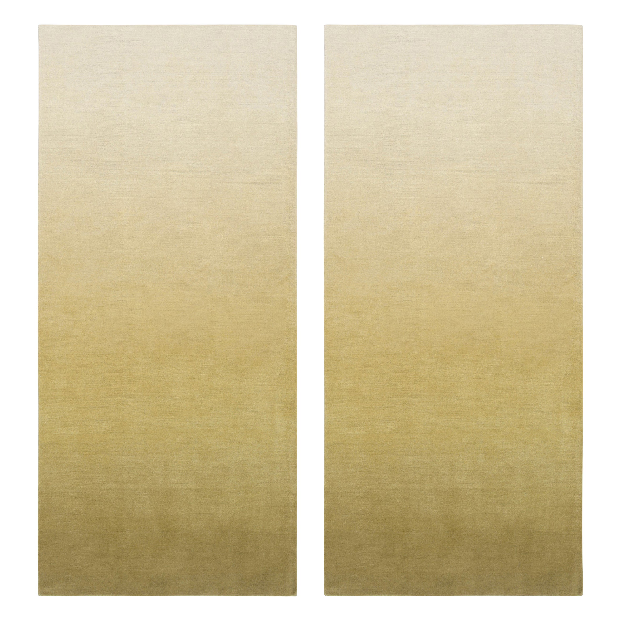 Rug & Kilim’s Twin Ombre Runners, Gradience Rug Pair in Light Pink and Green en vente