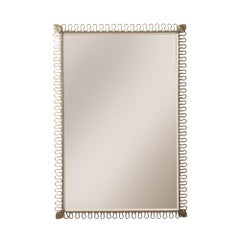 1950's Brass Loop Mirror in the Style of Josef Frank