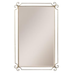 1950s Italian Brass Mirror