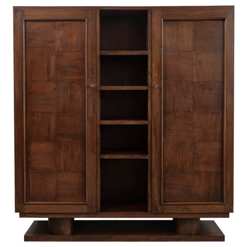 1940s French Oak Cabinet