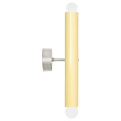 Ceramic Wall Lamp TRN Z1 MELLOW YELLOW silver finish by Pani Jurek
