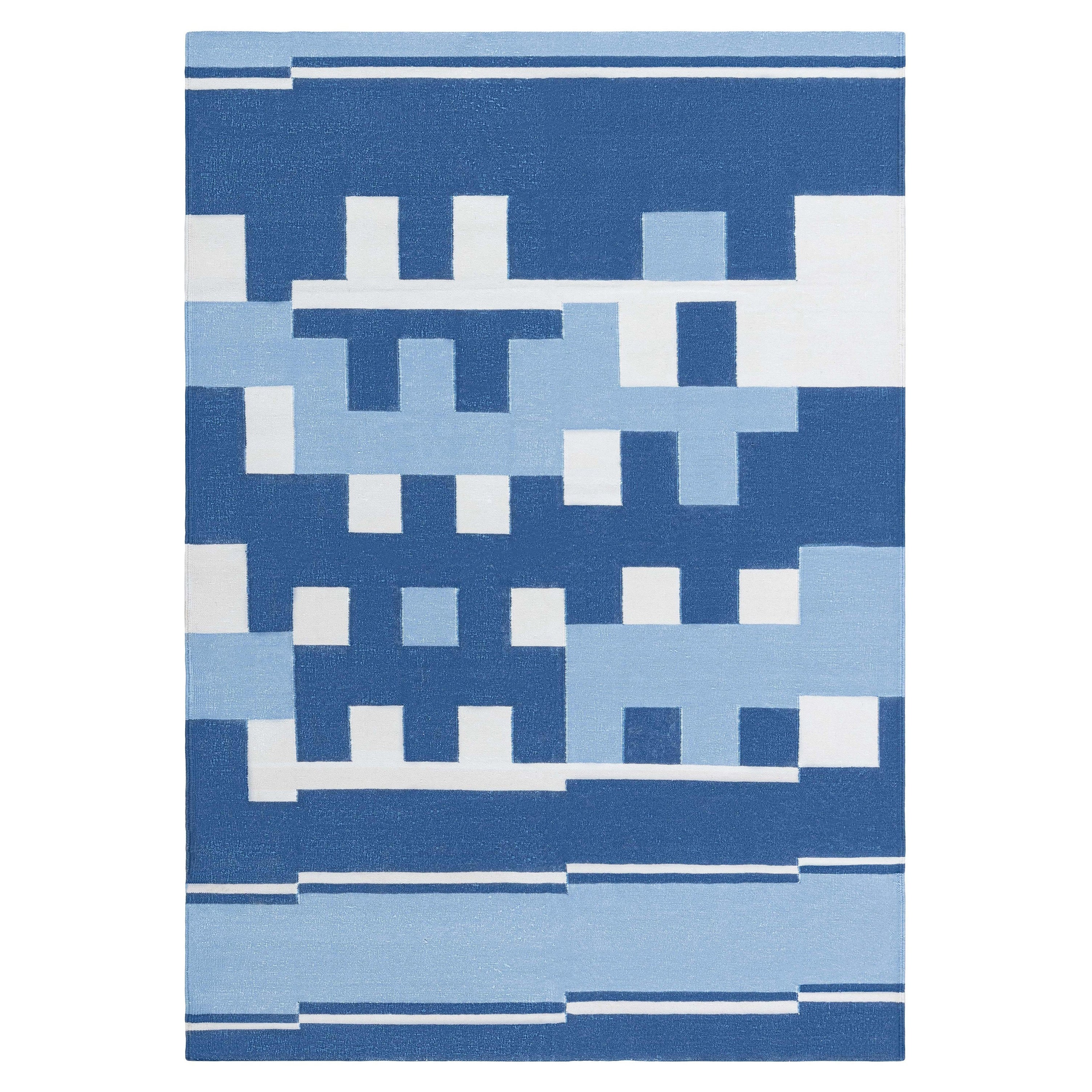 Tapis Dhurrie indien moderne de Doris Leslie Blau