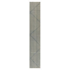 Contemporary Custom Moroccan Style Flat Weave Runner by Doris Leslie Blau