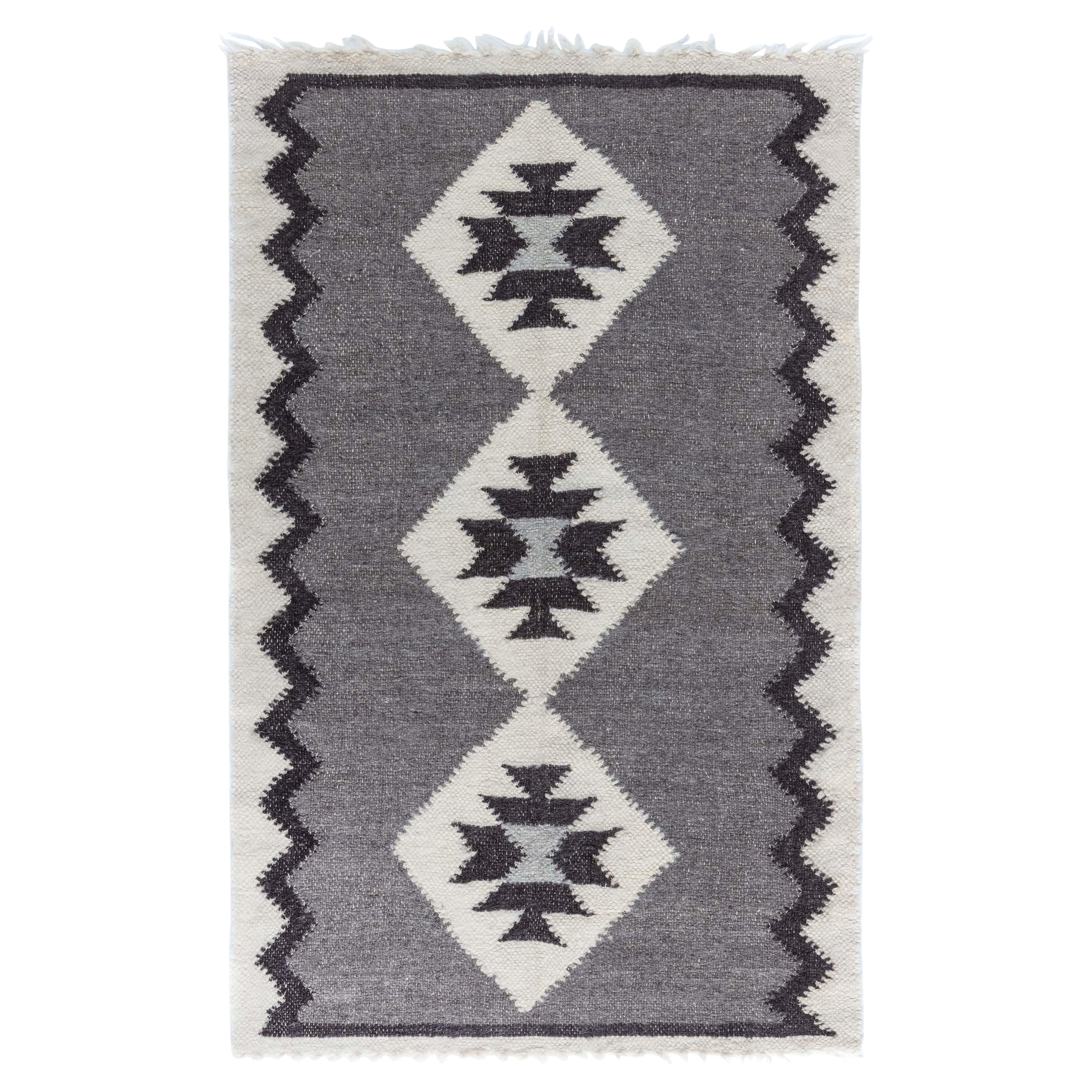 European Folk Stamverband II Goat Hair Rug by Doris Leslie Blau