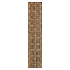 Contemporary Harvin Hemp and Silk Runner by Doris Leslie Blau