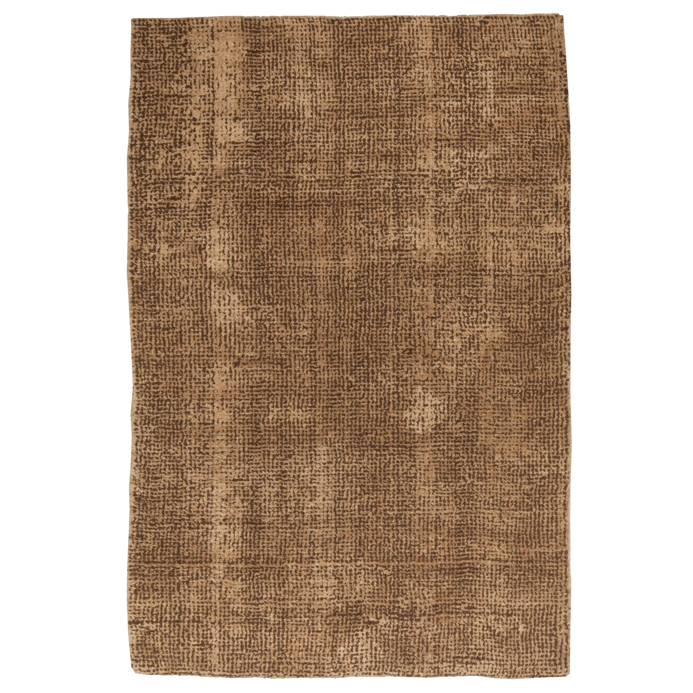 Tapis moderne en laine nouée à la main Asbury Cocoa de Doris Leslie Blau en vente