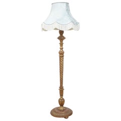 Antique Carved giltwood standard lamp