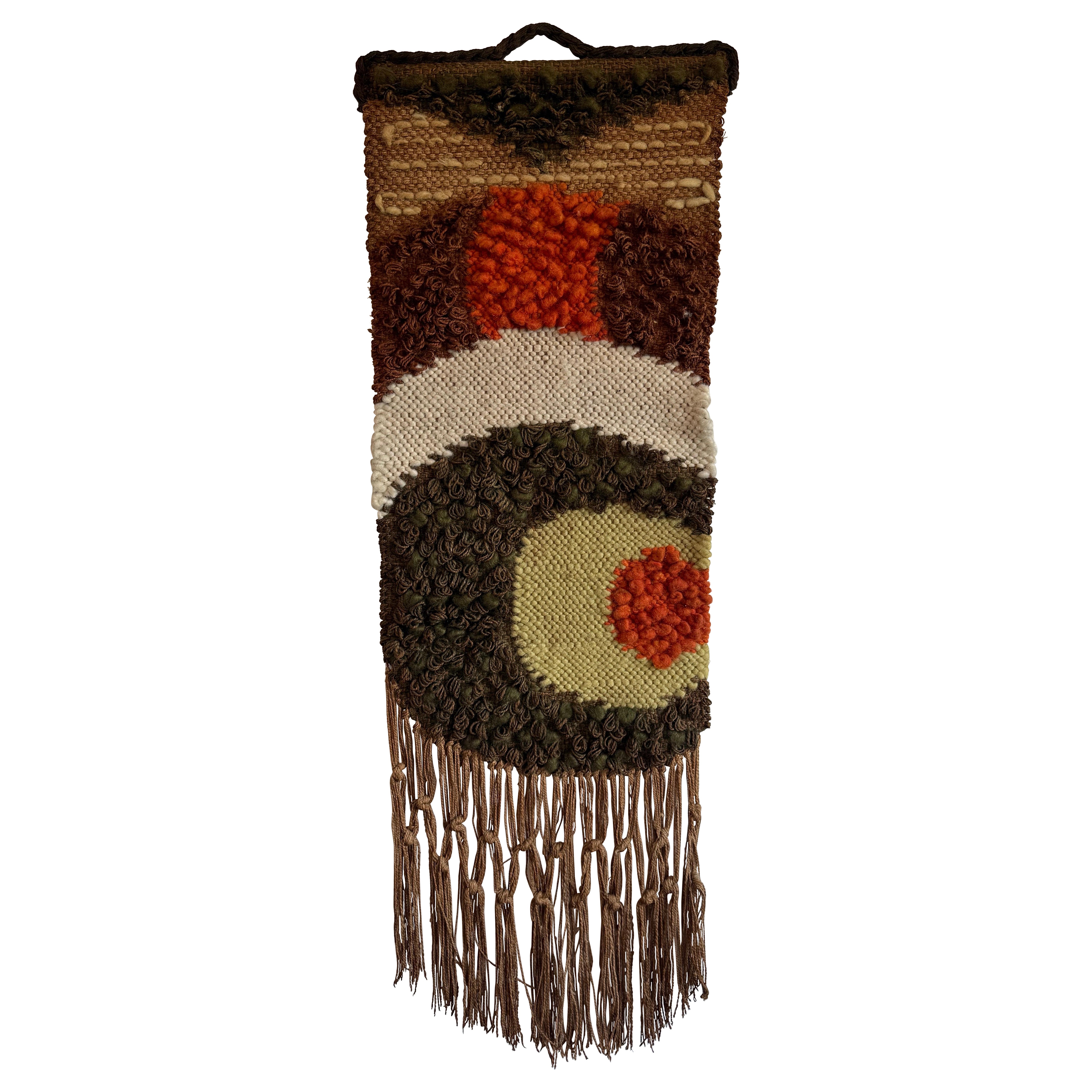 Mid-Century Brazilian Modern Woven Wall Tapestry, 1960s
