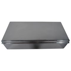Stylish Sterling Silver Desk Box by Tiffany