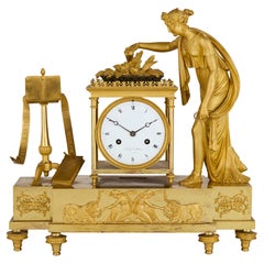 Empire Period Ormolu Mantel Clock by Le Roy et fils