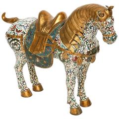 Enormous Cloisonné Figure of a Horse 11