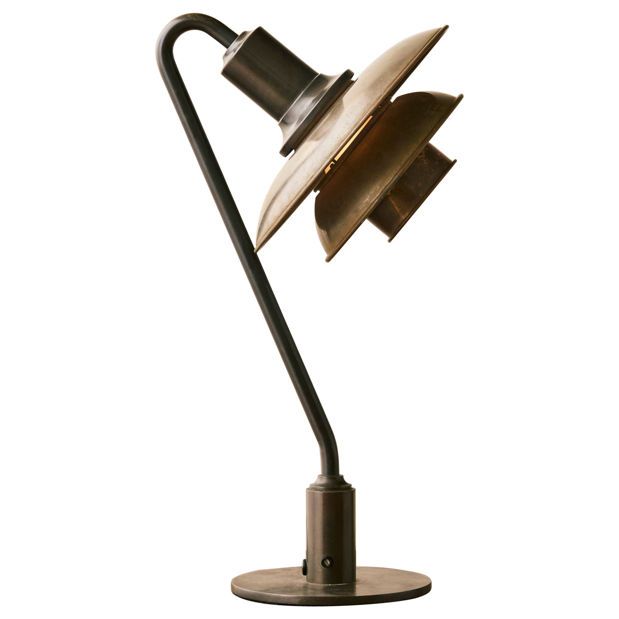 PH 2/2 Copper Snowdrop Table Lamp by Poul Henningsen