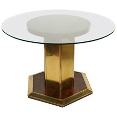 Superb Mastercraft Style Pedestal Table