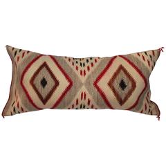 Monumental Navajo Weaving Eye Dazzler Pillow