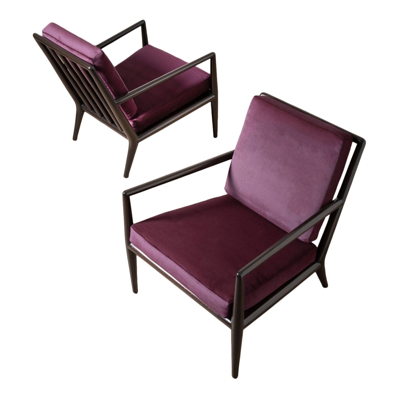 TH Robsjohn Gibbings Lounge Chairs For Widdicomb
