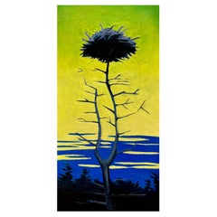 Osprey Nest by James Mattinson, 12x24, Oil on Wood Canvas, 2024