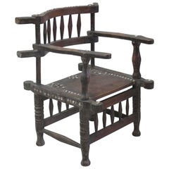 Rare 1950s Ashanti Throne Chair