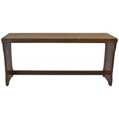 Pitch Pine and Oak Bench
