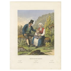 Norwegian Folk Costumes from Fane near Bergen – Tonsberg Edition, 1860s