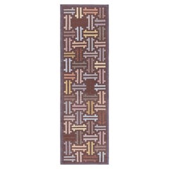 Vintage Swedish Flat Woven Runner Doris Leslie Blau