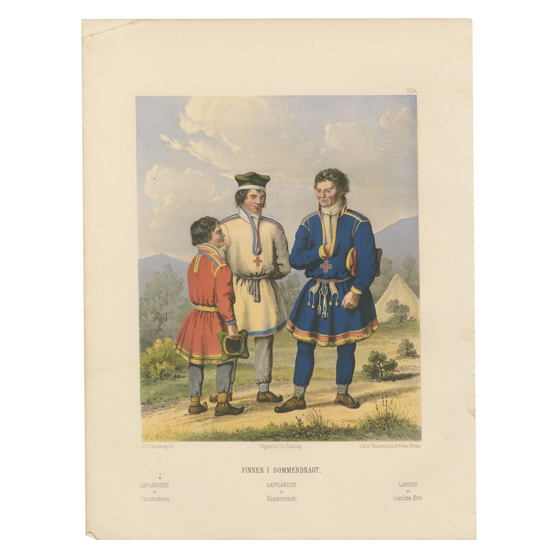 Norwegian Sámi Attire – Summer Dress from Laplanders in Finnmark, c.1860