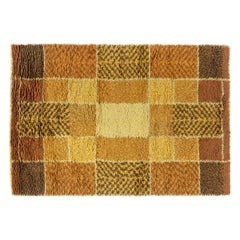 Doris Leslie Blau Vintage Swedish Rya Rug in Warm Autumnal Tones