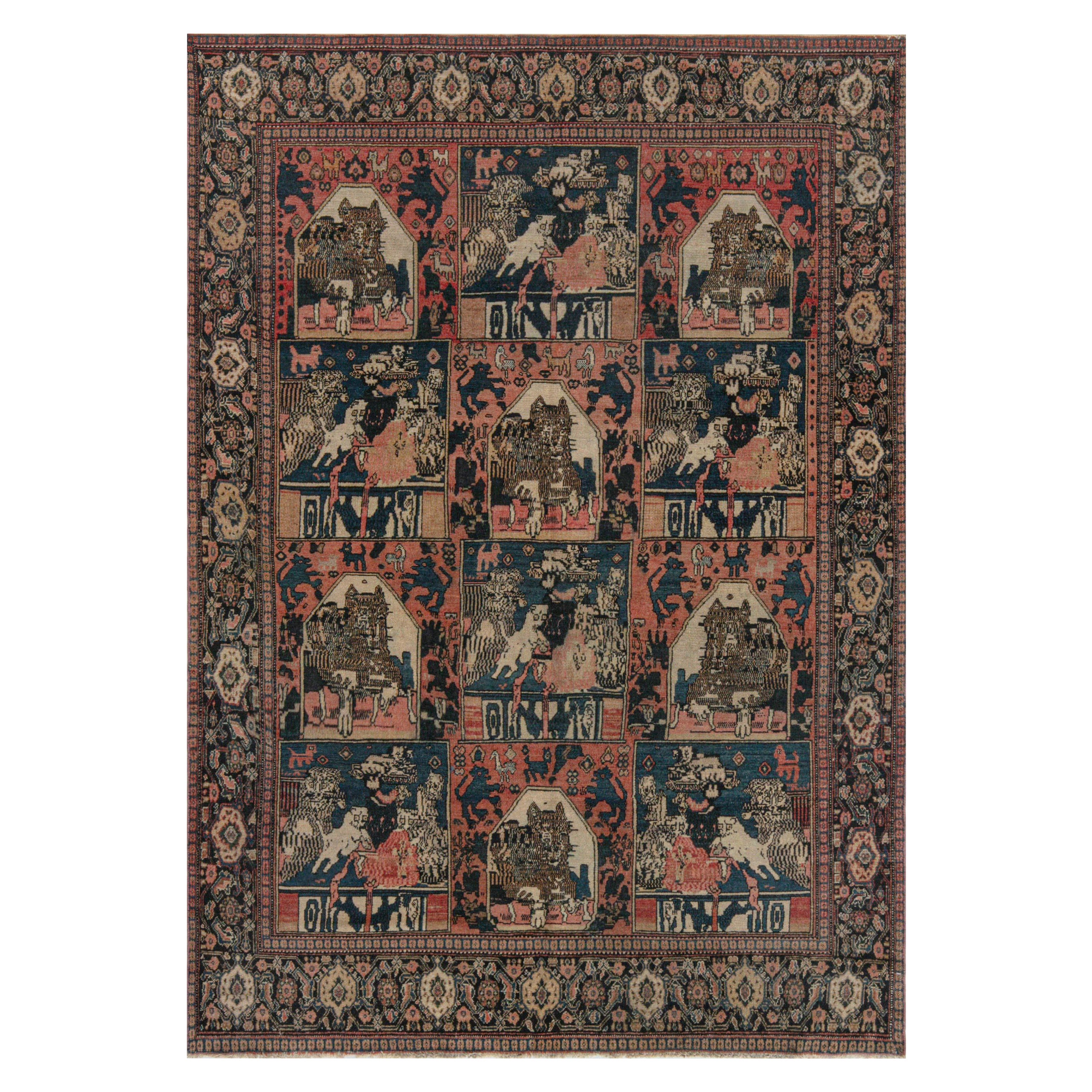 Doris Leslie Blau Authentic 19th Century Persian Senneh Rug For Sale