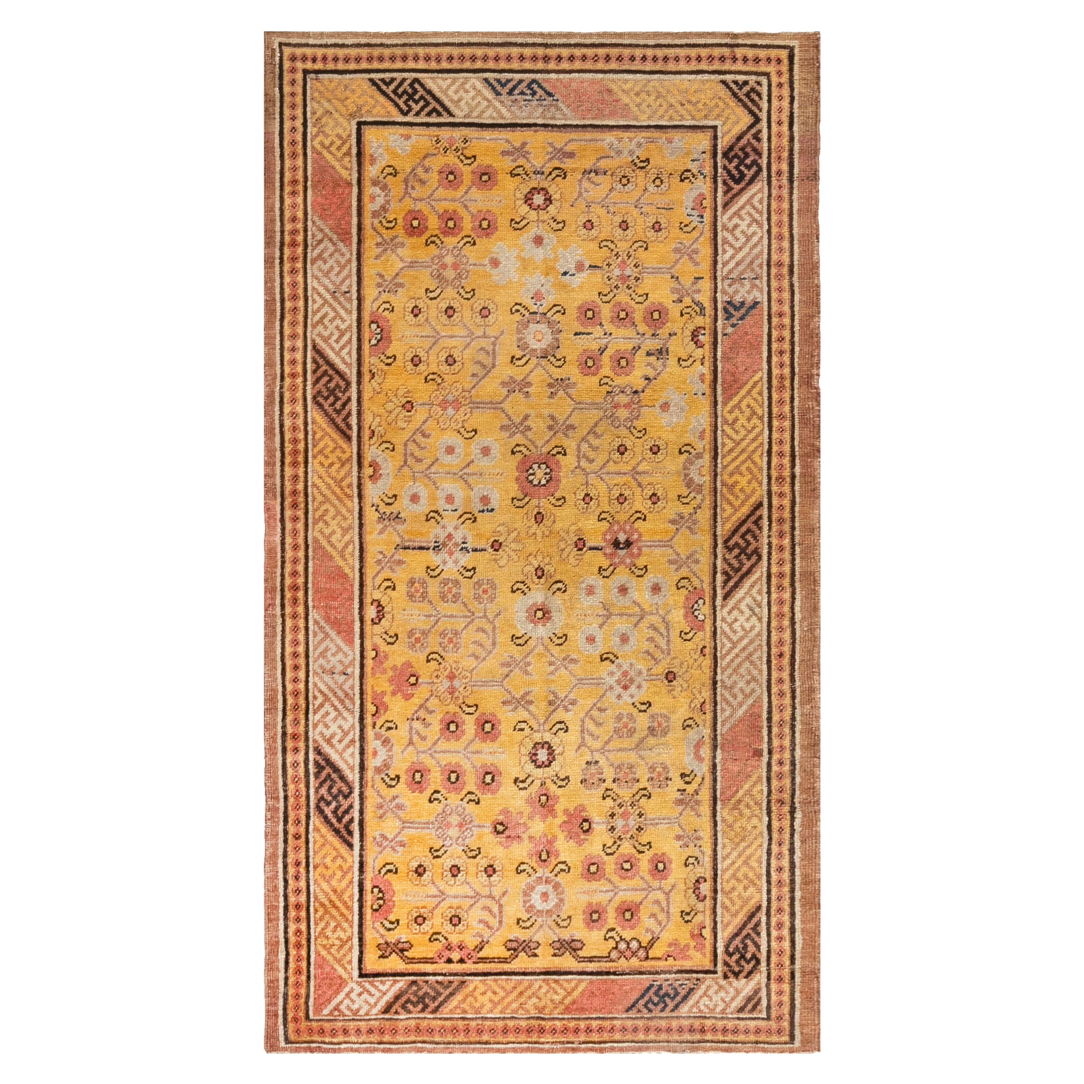 Doris Leslie Blau Midcentury Samarkand Handwoven Wool Rug