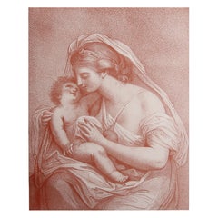 Antique Neo-Classical Bartolozzi Print. 1907
