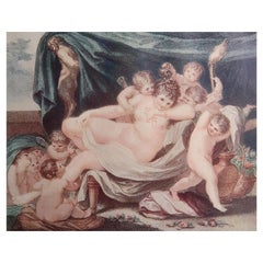 Antique Neo-Classical Bartolozzi Print of Venus. 1907