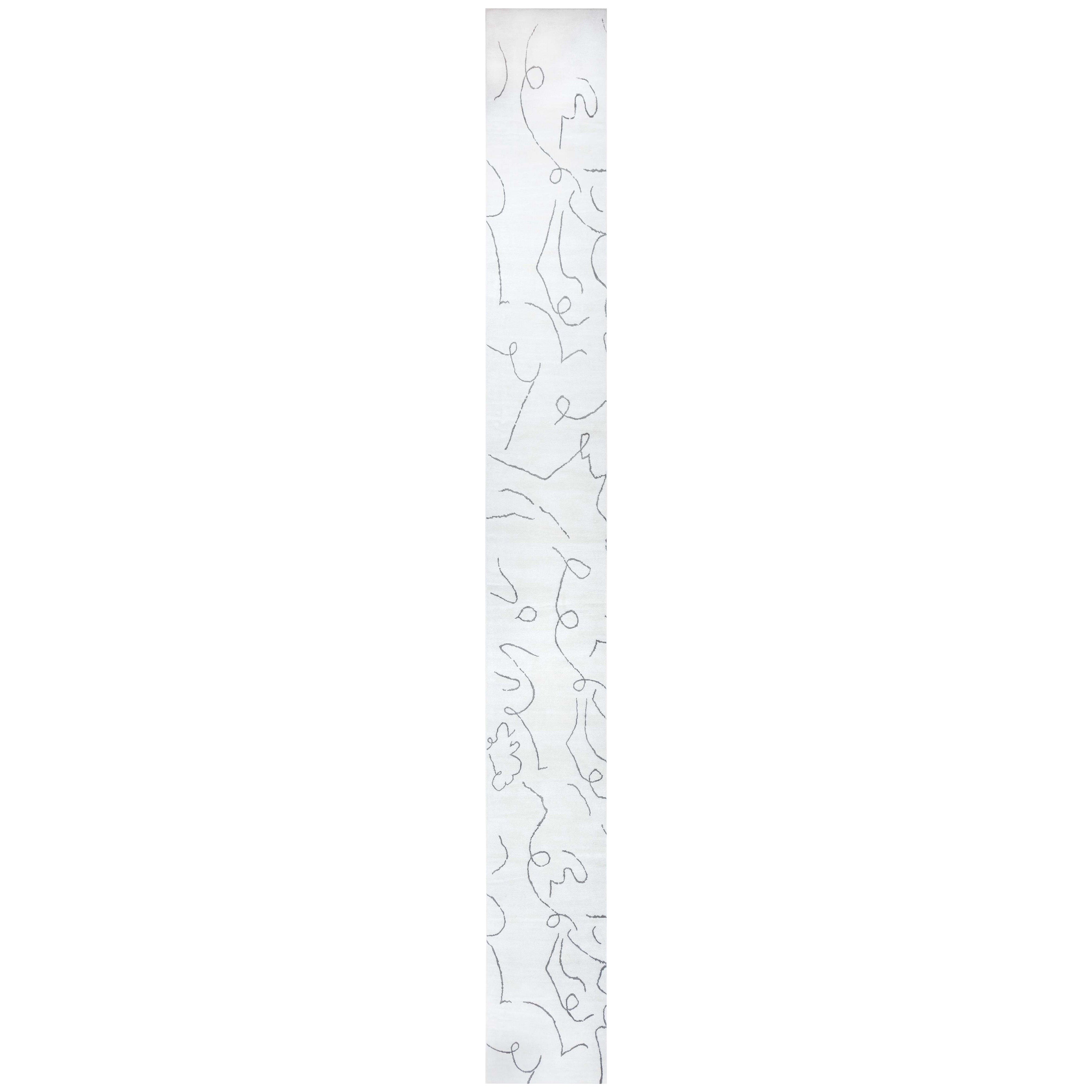 Contemporary Art Deco Style Runner by Doris Leslie Blau For Sale