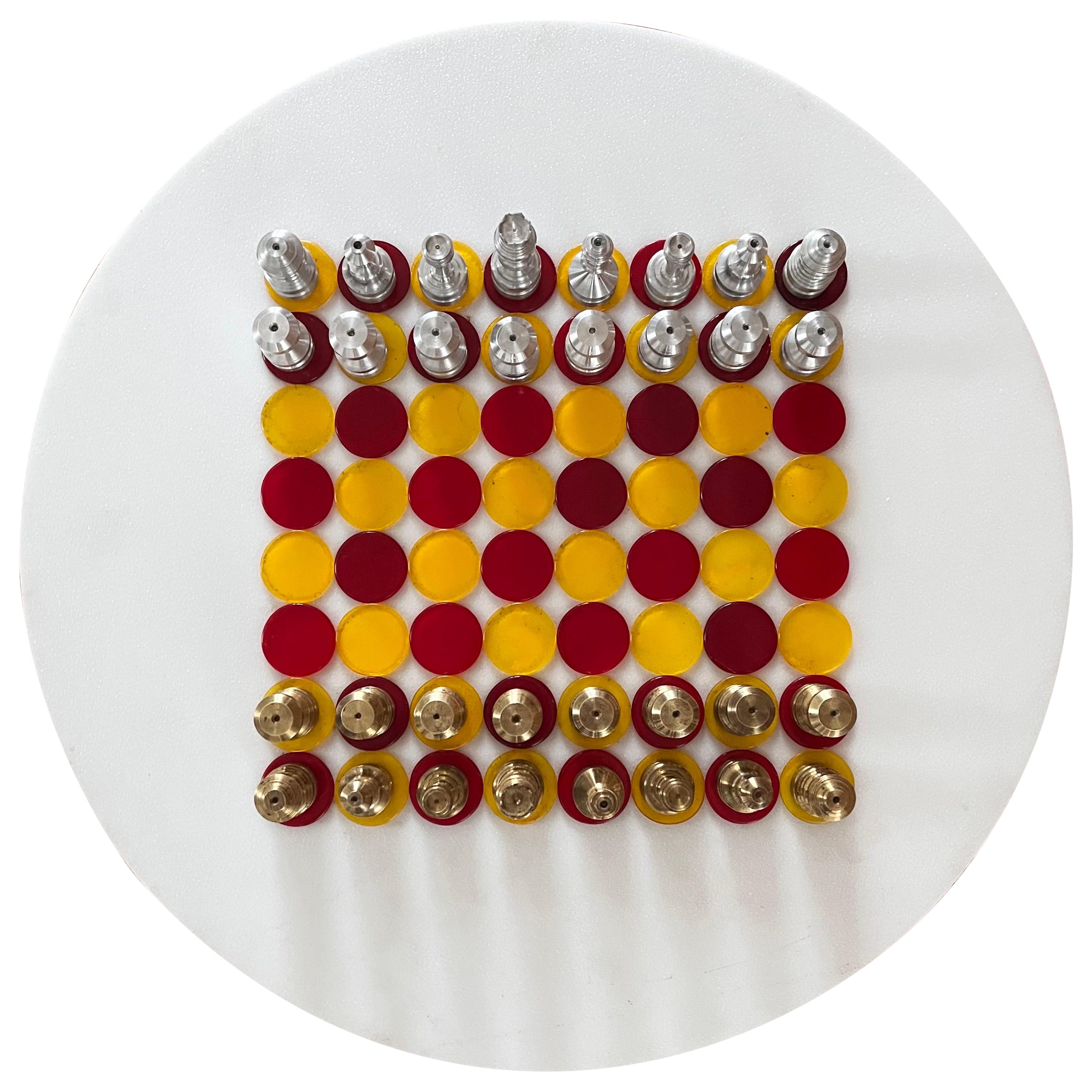 "one of a kind" Industrial Pop Art Chess Set For Sale